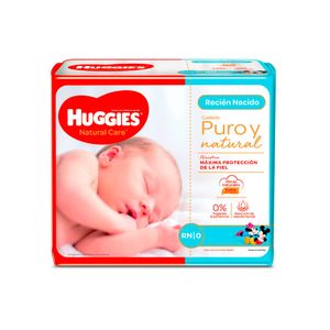Pañales para Bebé HUGGIES Natural Care Primeros 100 días Paquete 20un