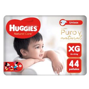 Pañales para bebé HUGGIES Natcare Talla XG paquete 44un