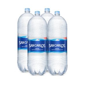 Agua de Mesa SAN CARLOS sin gas 3L Botella Paquete 4un